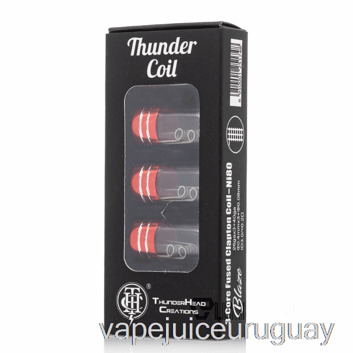 Creaciones De Thunderhead Bobinas De Trueno Preconstruidas Bobinas Clapton Fusionadas De 3 Núcleos Vape Recargable